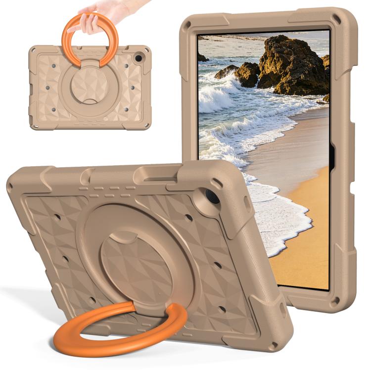 For Samsung Galaxy Tab A11+ / A9+ Magic Ring Rotation Holder Shockproof Tablet Case with Shoulder Straps