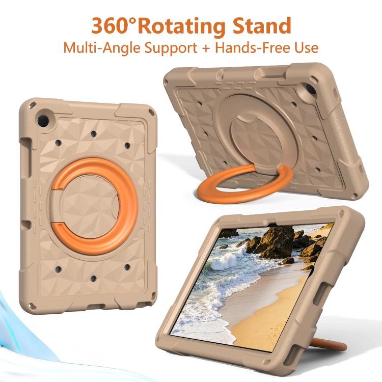 For Samsung Galaxy Tab A11+ / A9+ Magic Ring Rotation Holder Shockproof Tablet Case with Shoulder Straps