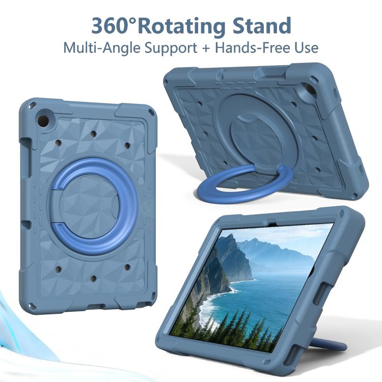 For Samsung Galaxy Tab A11+ / A9+ Magic Ring Rotation Holder Shockproof Tablet Case with Shoulder Straps