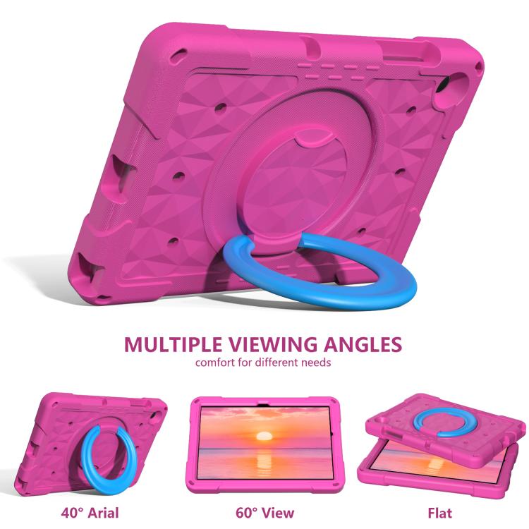 For Samsung Galaxy Tab A11+ / A9+ Magic Ring Rotation Holder Shockproof Tablet Case with Shoulder Straps