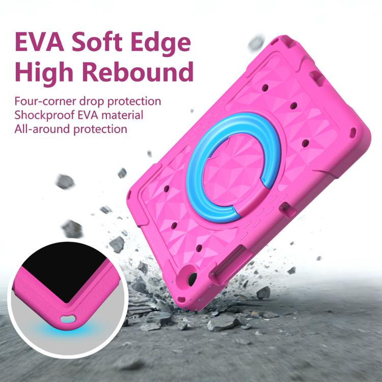 For Samsung Galaxy Tab A11+ / A9+ Magic Ring Rotation Holder Shockproof Tablet Case with Shoulder Straps