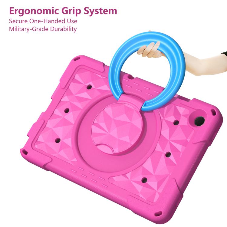 For Samsung Galaxy Tab A11+ / A9+ Magic Ring Rotation Holder Shockproof Tablet Case with Shoulder Straps