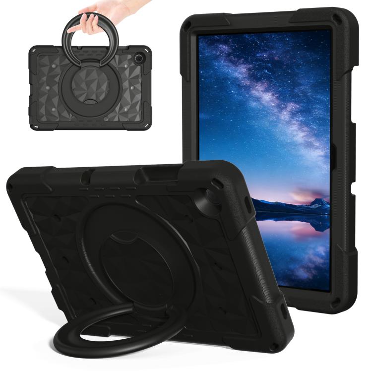 For Samsung Galaxy Tab A11+ / A9+ Magic Ring Rotation Holder Shockproof Tablet Case with Shoulder Straps