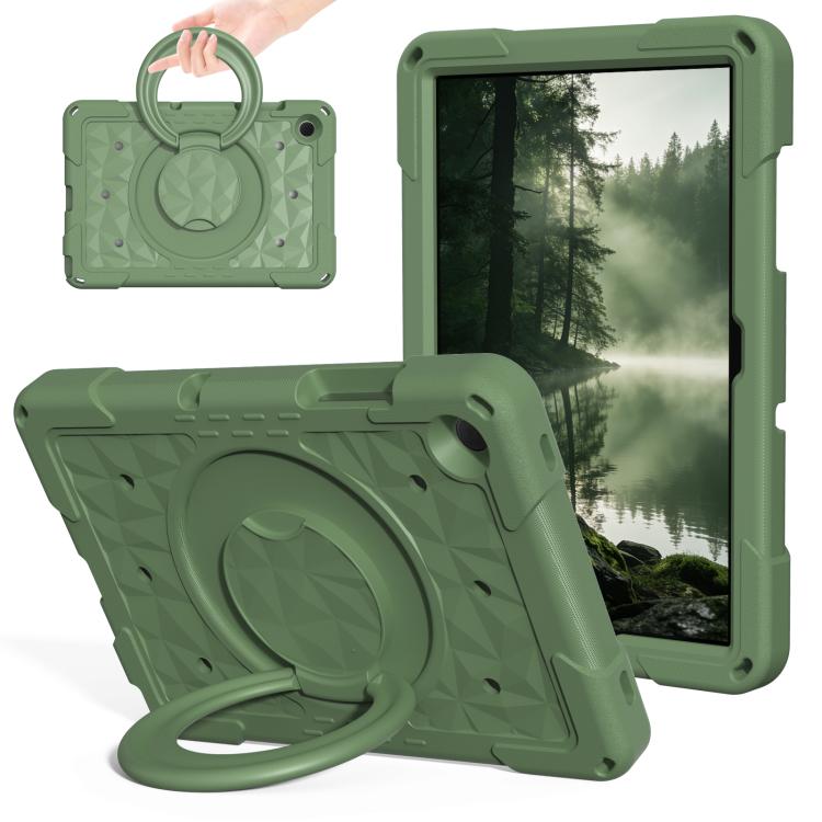 For Samsung Galaxy Tab A11+ / A9+ Magic Ring Rotation Holder Shockproof Tablet Case with Shoulder Straps