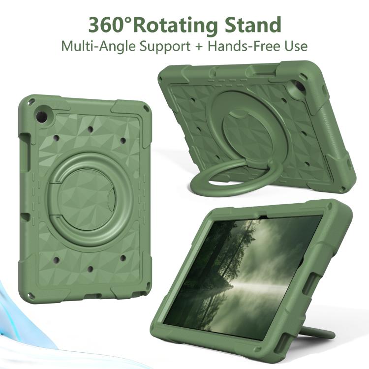 For Samsung Galaxy Tab A11+ / A9+ Magic Ring Rotation Holder Shockproof Tablet Case with Shoulder Straps