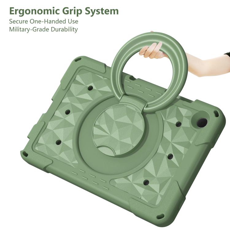 For Samsung Galaxy Tab A11+ / A9+ Magic Ring Rotation Holder Shockproof Tablet Case with Shoulder Straps