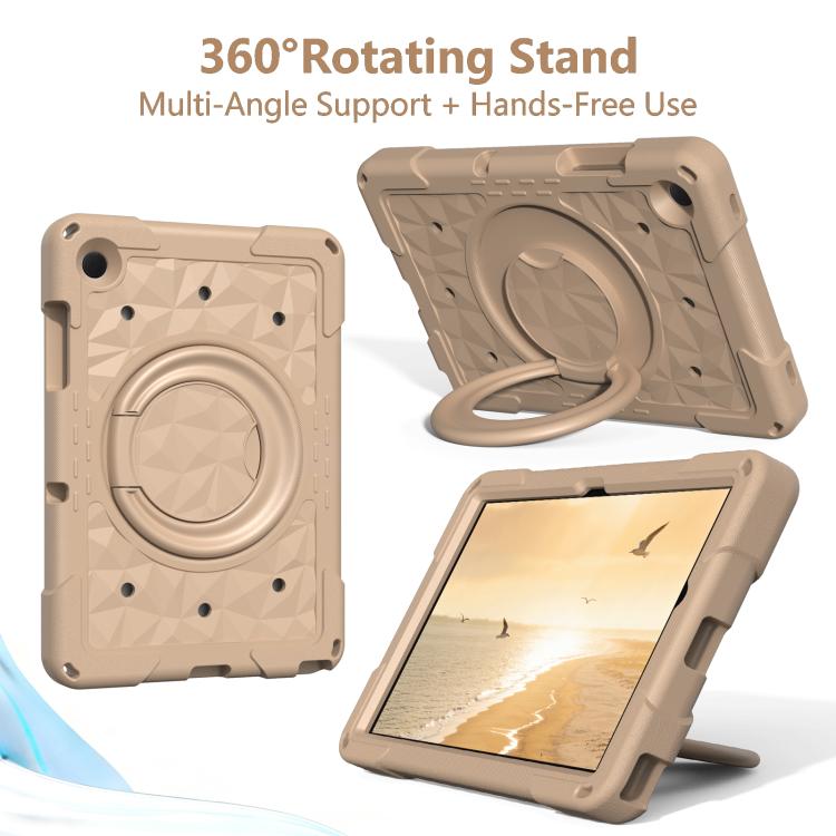 For Samsung Galaxy Tab A11+ / A9+ Magic Ring Rotation Holder Shockproof Tablet Case with Shoulder Straps