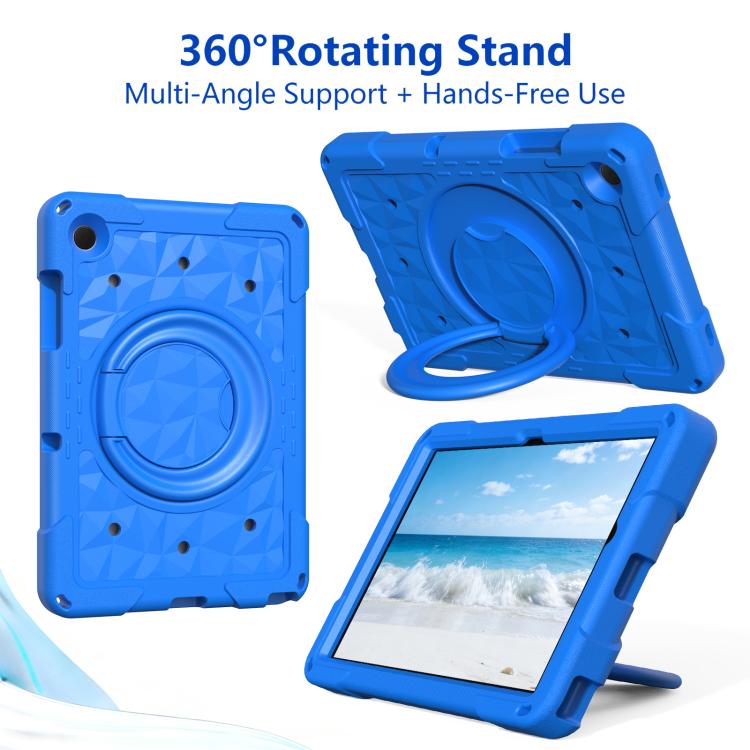 For Samsung Galaxy Tab A11+ / A9+ Magic Ring Rotation Holder Shockproof Tablet Case with Shoulder Straps