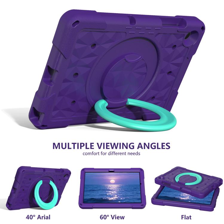 For Samsung Galaxy Tab A11+ / A9+ Magic Ring Rotation Holder Shockproof Tablet Case with Shoulder Straps