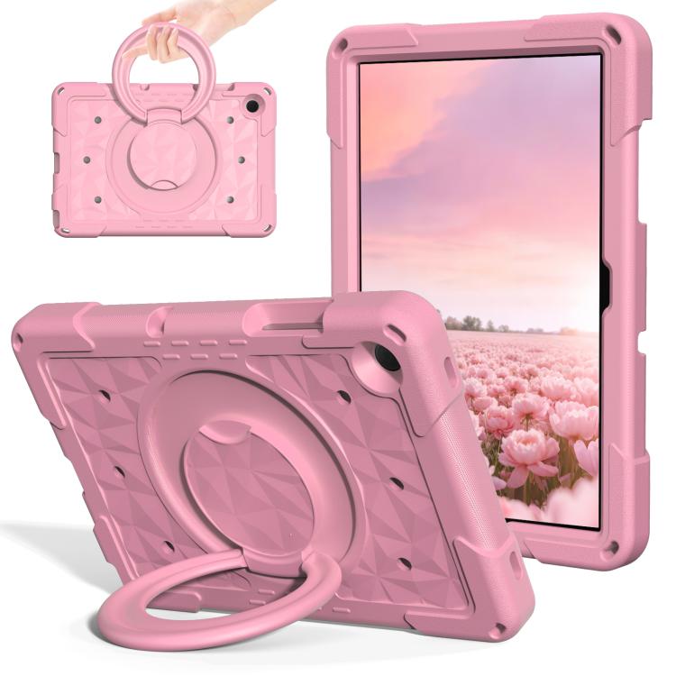 For Samsung Galaxy Tab A11+ / A9+ Magic Ring Rotation Holder Shockproof Tablet Case with Shoulder Straps