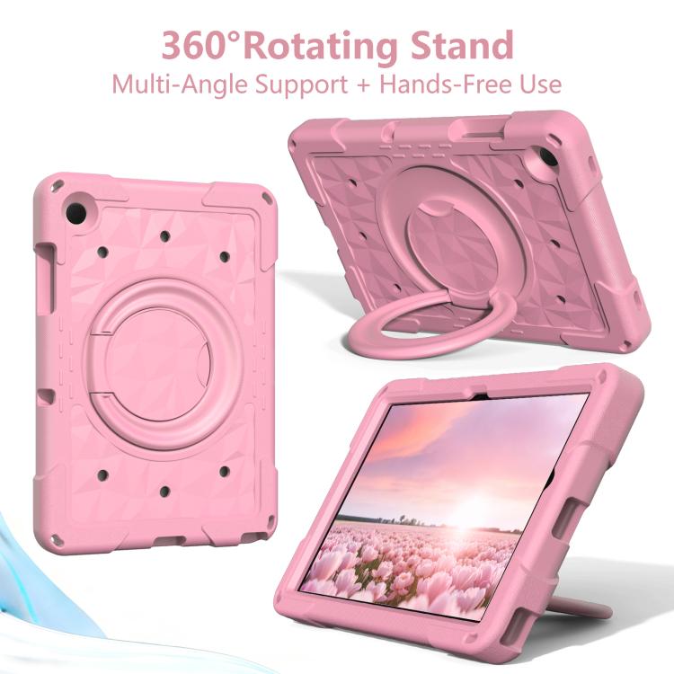 For Samsung Galaxy Tab A11+ / A9+ Magic Ring Rotation Holder Shockproof Tablet Case with Shoulder Straps