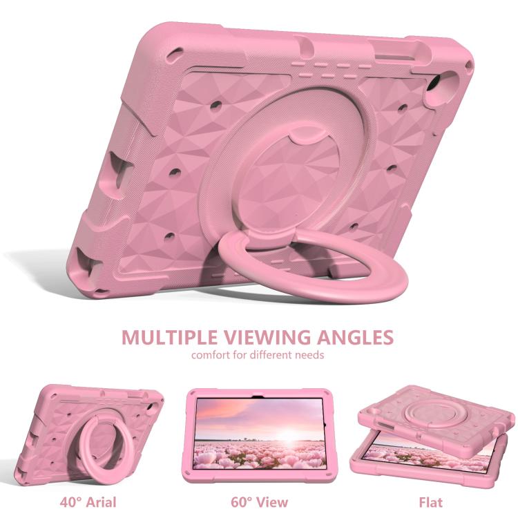 For Samsung Galaxy Tab A11+ / A9+ Magic Ring Rotation Holder Shockproof Tablet Case with Shoulder Straps