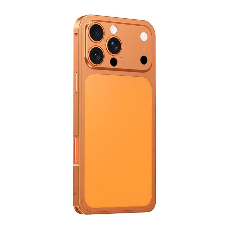 For iPhone 15 Pro Instantly Transforms into 17 Pro Metal Frame 3D Alloy Back Phone Case