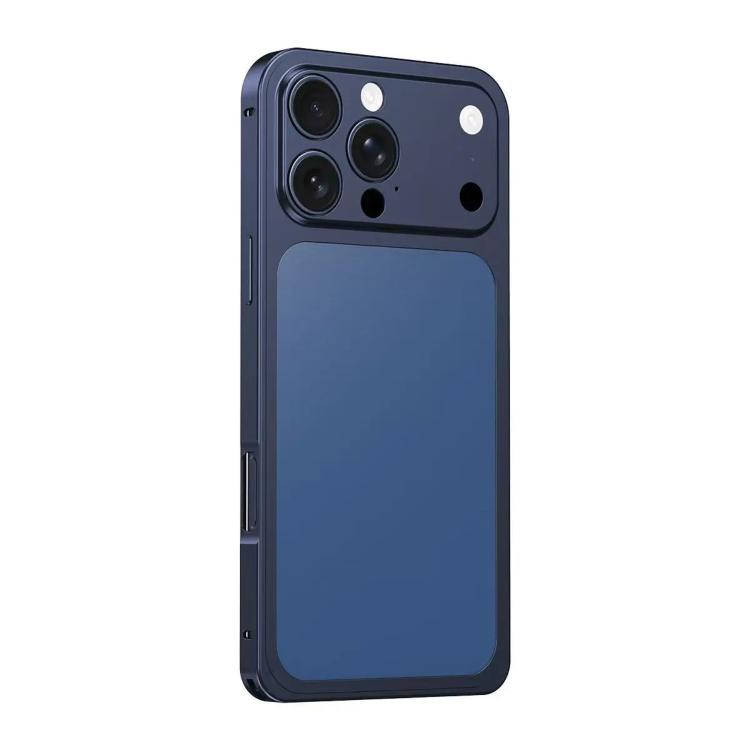 For iPhone 15 Pro Instantly Transforms into 17 Pro Metal Frame 3D Alloy Back Phone Case