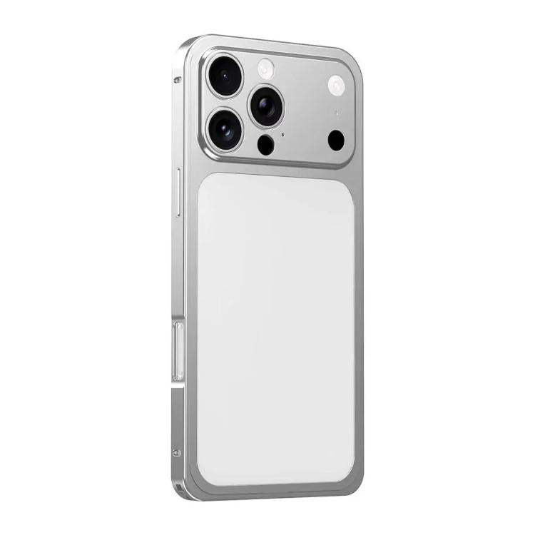 For iPhone 16 Pro Max Instantly Transforms into 17 Pro Metal Frame 3D Alloy Back Phone Case