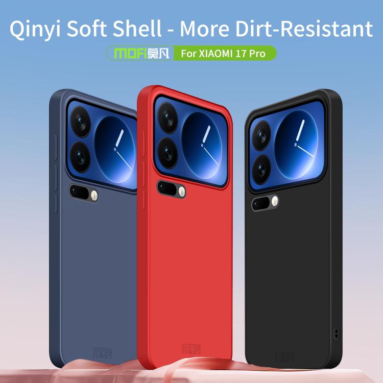 For Xiaomi 17 Pro MOFI Caring Soft Shell Liquid Silicone Skin Feel Phone Case