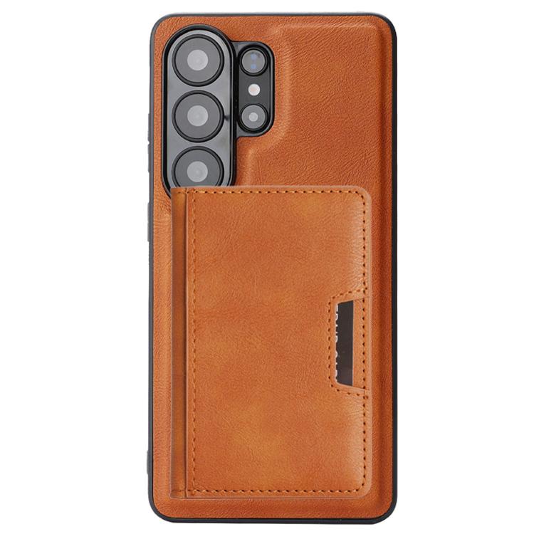 For Samsung Galaxy S26 Ultra 5G Kalebol Strong MagSafe Magnetic Two-Fold Card Bag Leather Phone Case