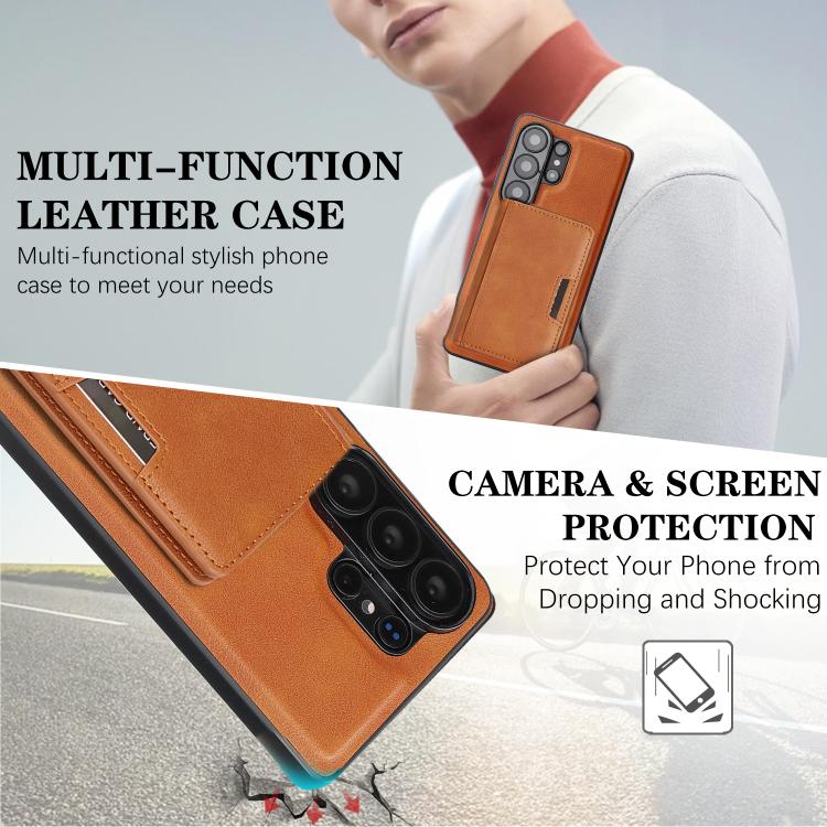 For Samsung Galaxy S26 Ultra 5G Kalebol Strong MagSafe Magnetic Two-Fold Card Bag Leather Phone Case