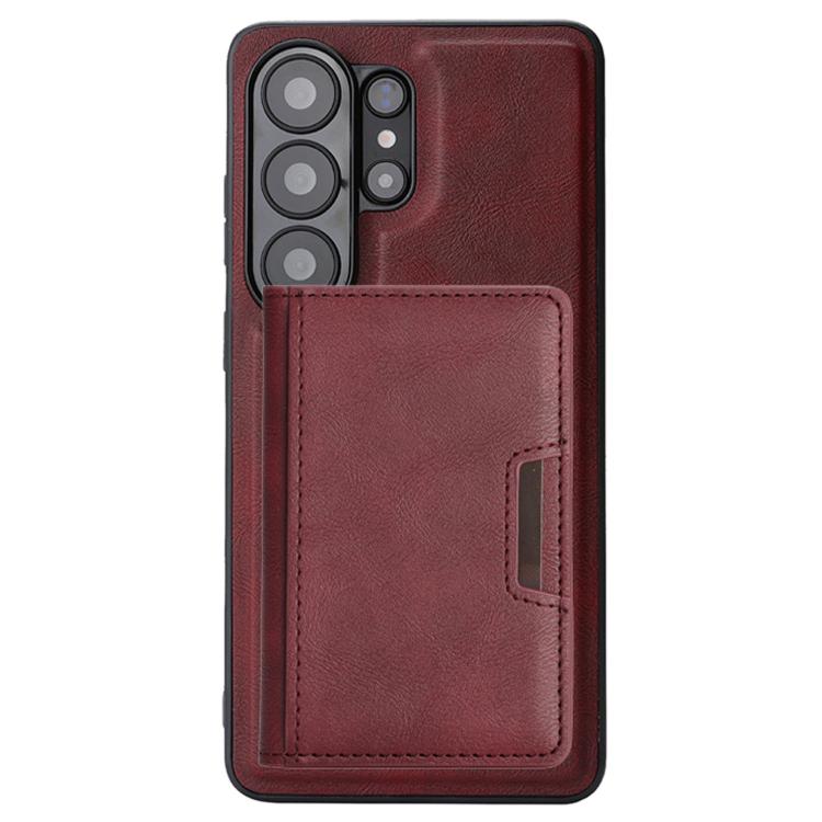 For Samsung Galaxy S26 Ultra 5G Kalebol Strong MagSafe Magnetic Two-Fold Card Bag Leather Phone Case