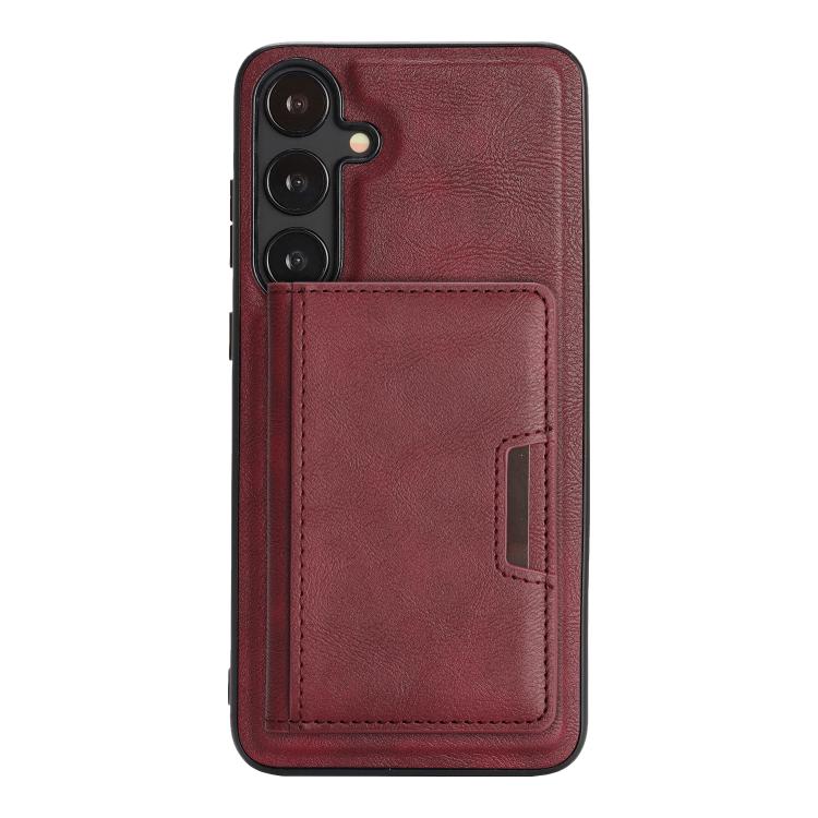 For Samsung Galaxy S25 5G Kalebol Strong MagSafe Magnetic Two-Fold Card Bag Leather Phone Case