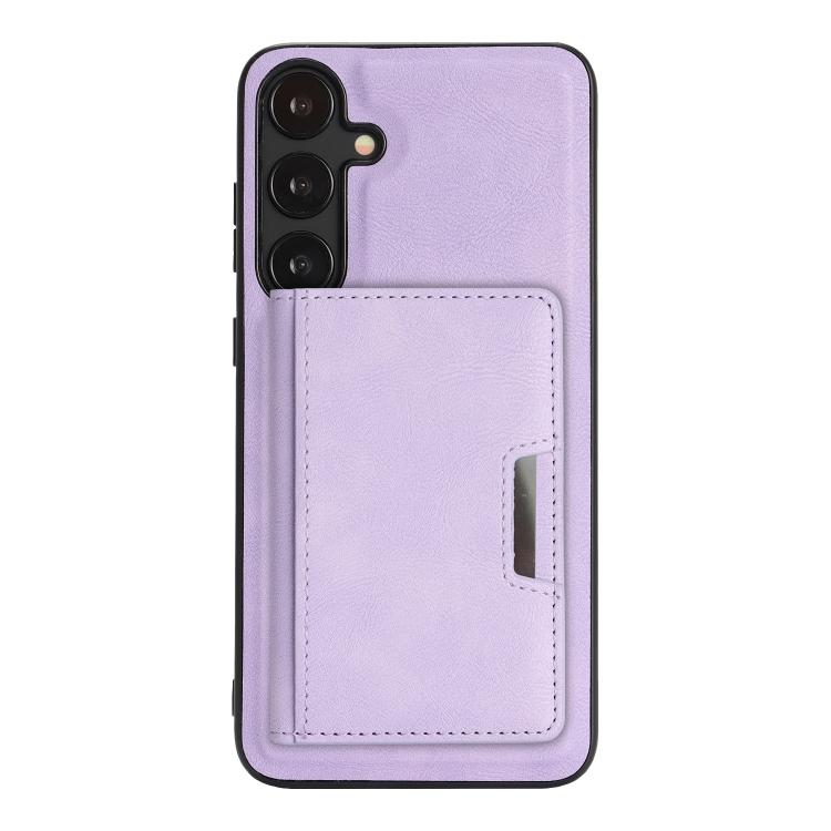 For Samsung Galaxy S24+ 5G Kalebol Strong MagSafe Magnetic Two-Fold Card Bag Leather Phone Case