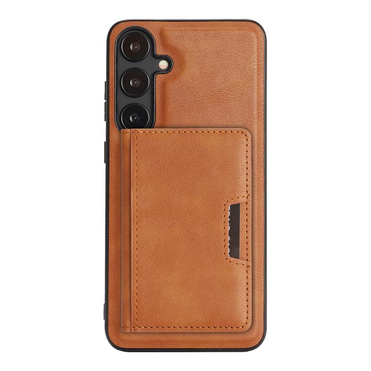 For Samsung Galaxy S23 5G Kalebol Strong MagSafe Magnetic Two-Fold Card Bag Leather Phone Case