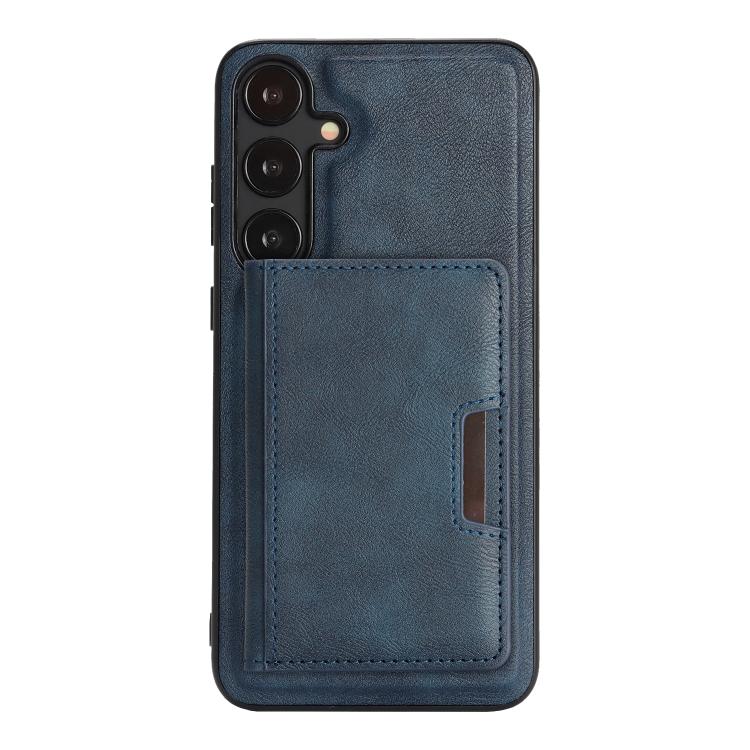 For Samsung Galaxy S23 5G Kalebol Strong MagSafe Magnetic Two-Fold Card Bag Leather Phone Case