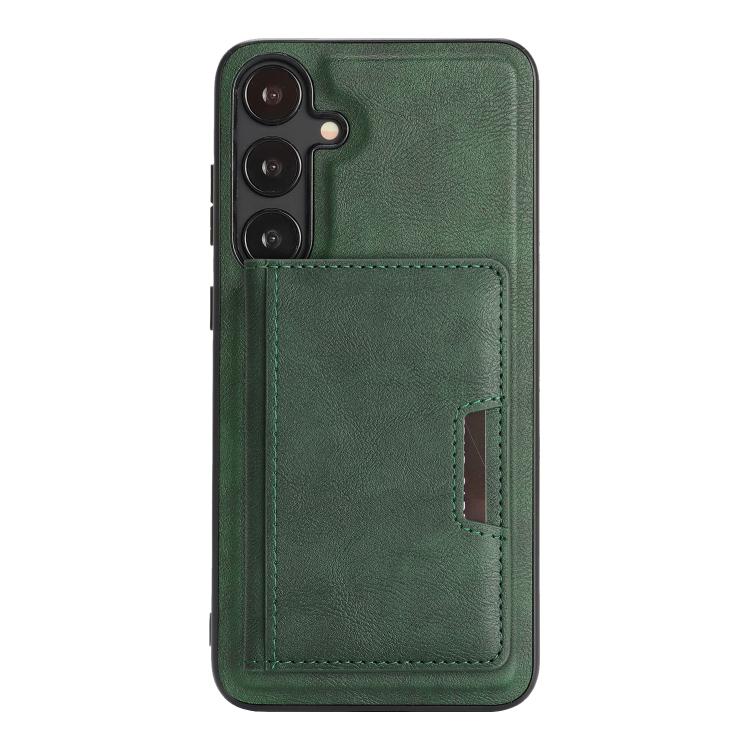 For Samsung Galaxy S23 5G Kalebol Strong MagSafe Magnetic Two-Fold Card Bag Leather Phone Case