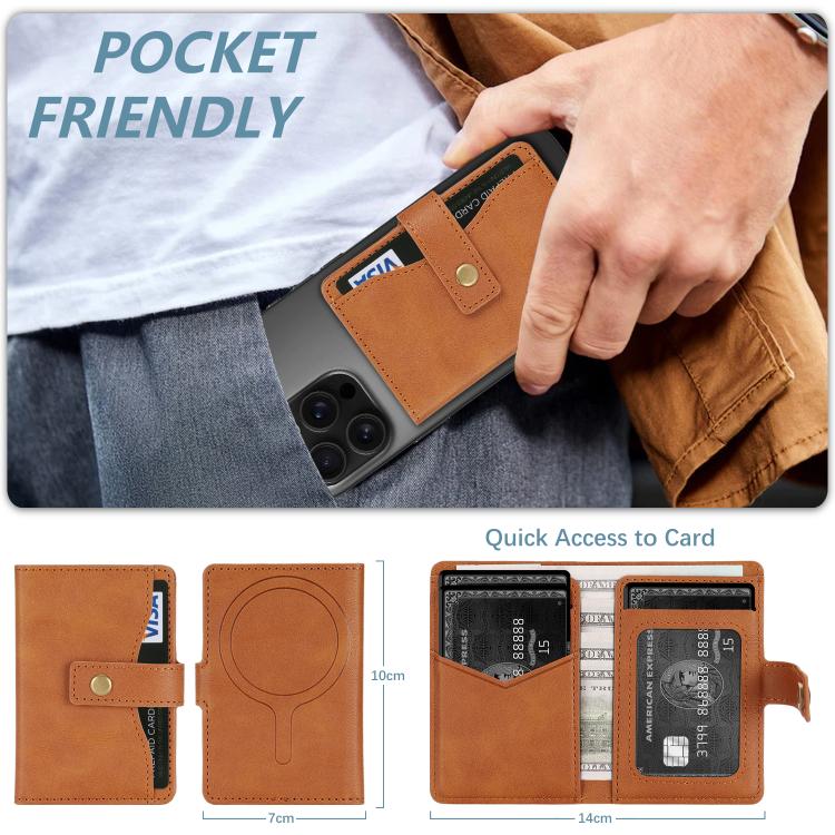 Bond Wallet Ring Magnetic Leather Card Holder
