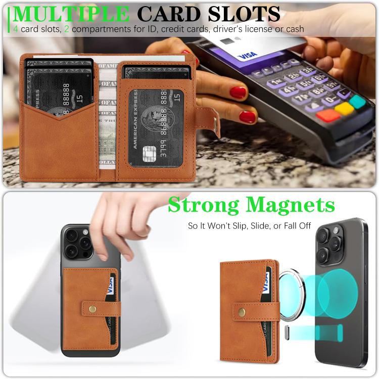 Bond Wallet Ring Magnetic Leather Card Holder