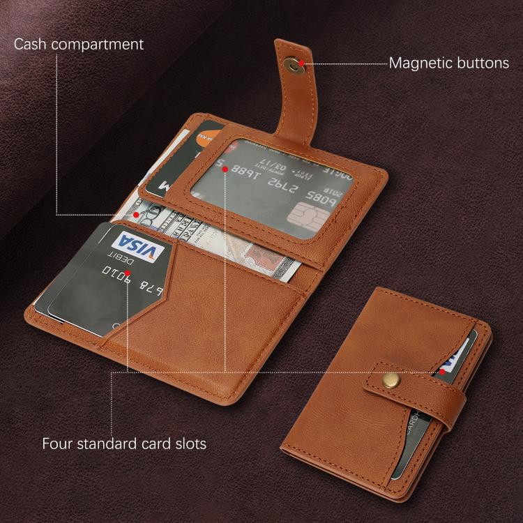 Bond Wallet Ring Magnetic Leather Card Holder