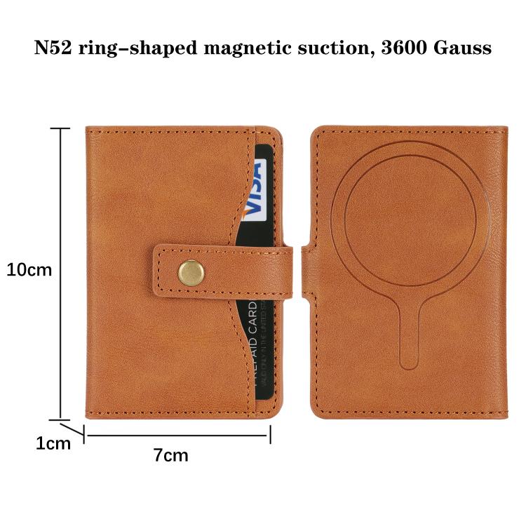 Bond Wallet Ring Magnetic Leather Card Holder