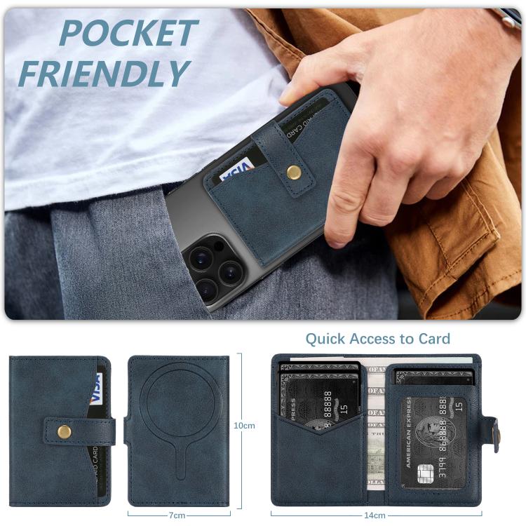 Bond Wallet Ring Magnetic Leather Card Holder