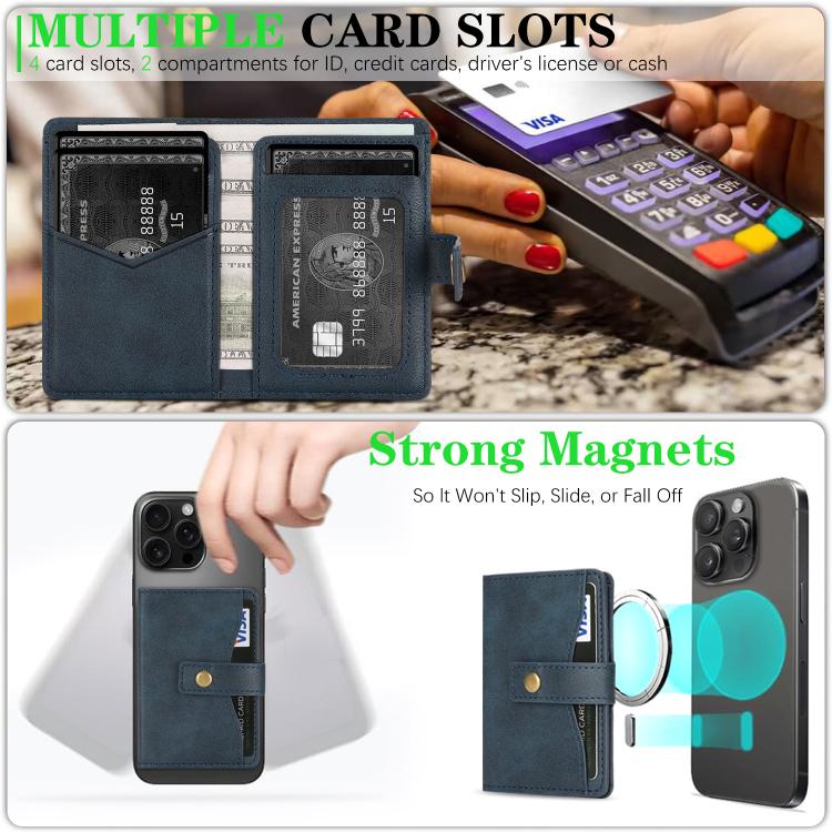 Bond Wallet Ring Magnetic Leather Card Holder