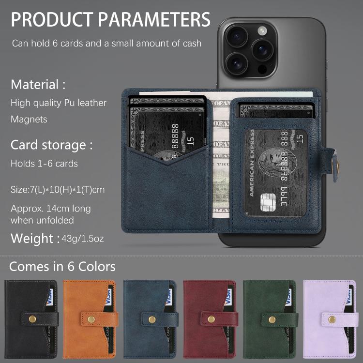 Bond Wallet Ring Magnetic Leather Card Holder