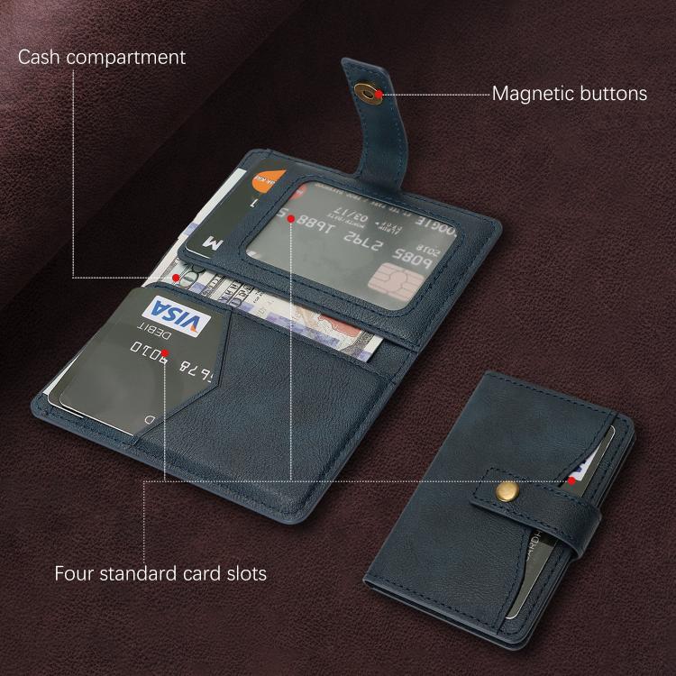 Bond Wallet Ring Magnetic Leather Card Holder