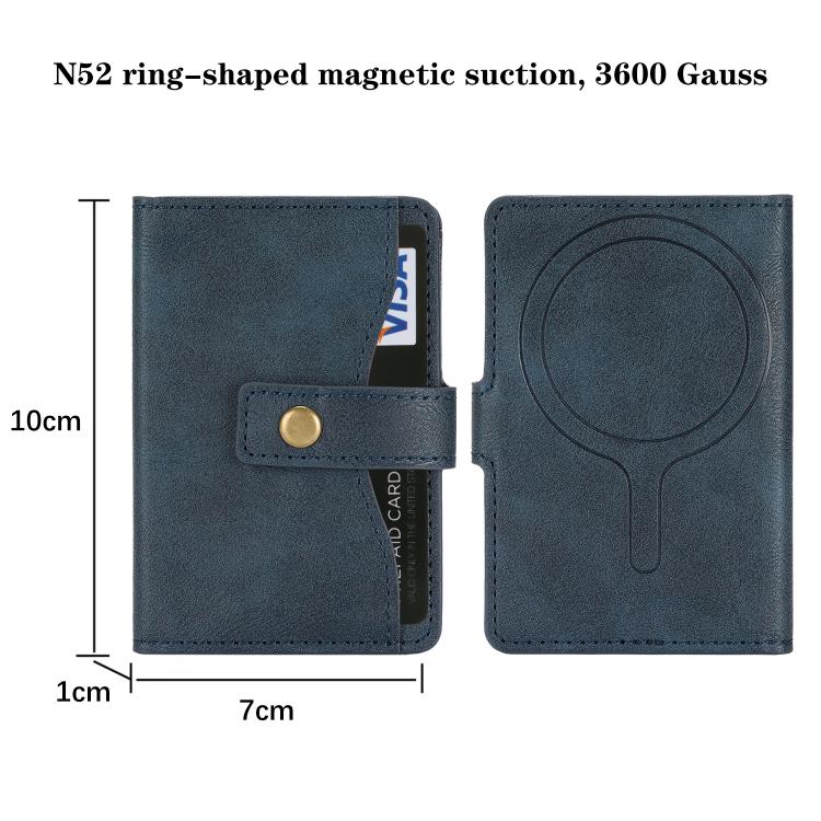Bond Wallet Ring Magnetic Leather Card Holder