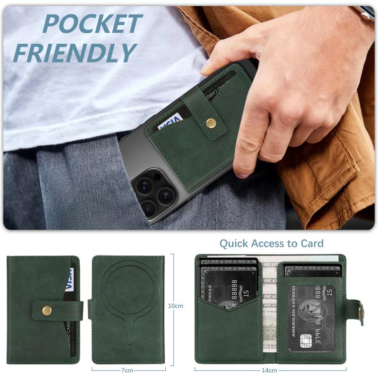 Bond Wallet Ring Magnetic Leather Card Holder