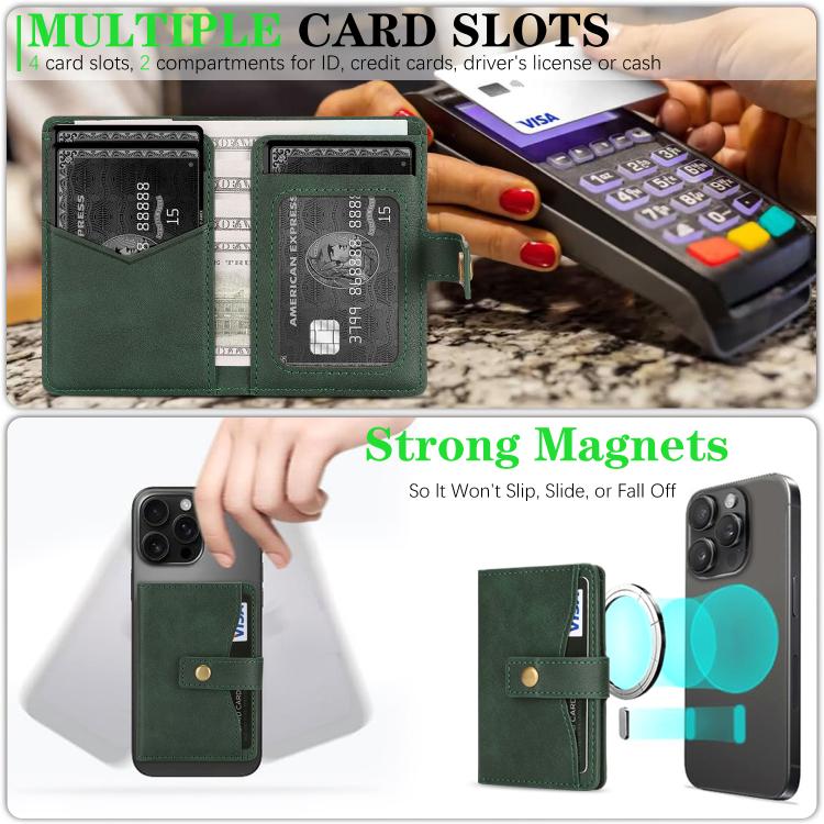 Bond Wallet Ring Magnetic Leather Card Holder
