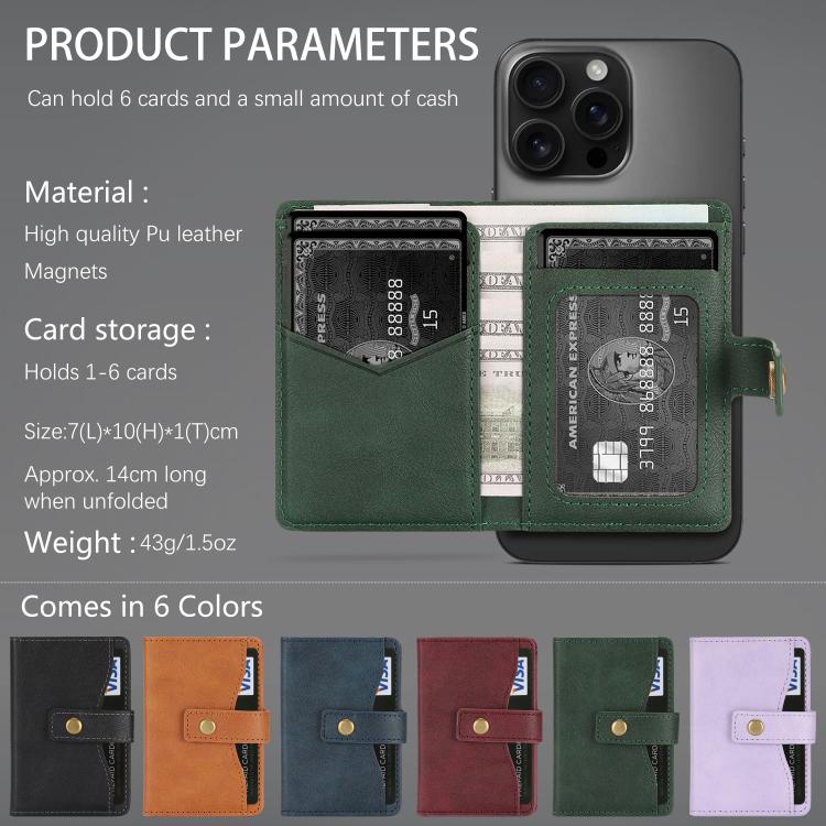 Bond Wallet Ring Magnetic Leather Card Holder