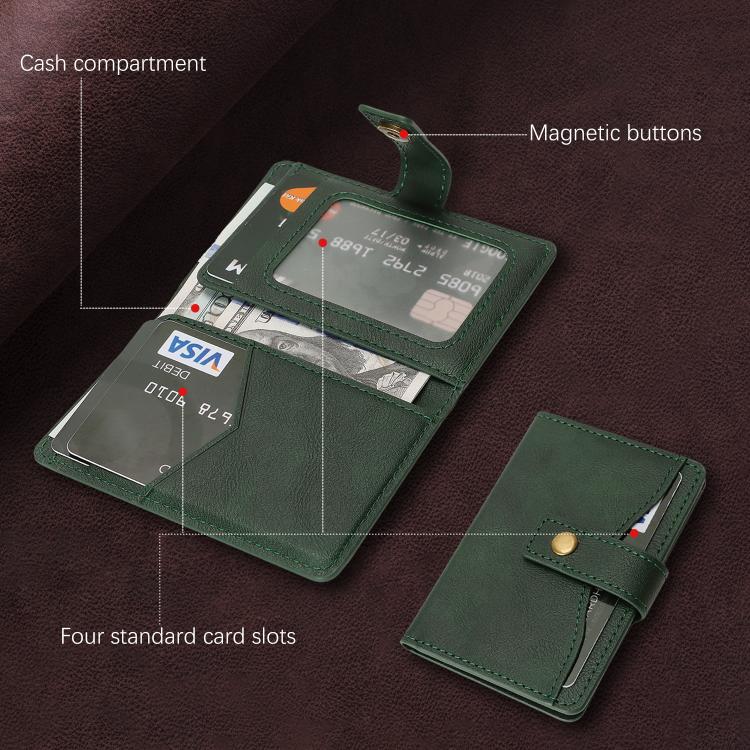 Bond Wallet Ring Magnetic Leather Card Holder