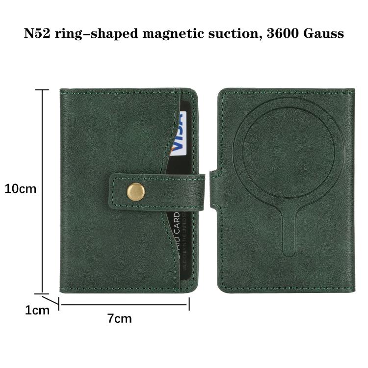 Bond Wallet Ring Magnetic Leather Card Holder
