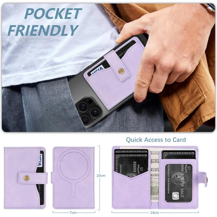 Bond Wallet Ring Magnetic Leather Card Holder