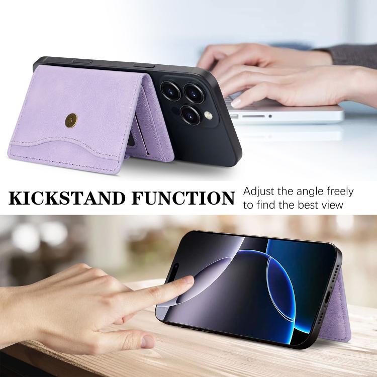 Bond Wallet Ring Magnetic Leather Card Holder