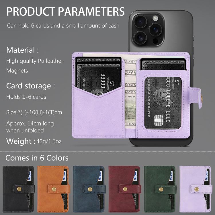 Bond Wallet Ring Magnetic Leather Card Holder