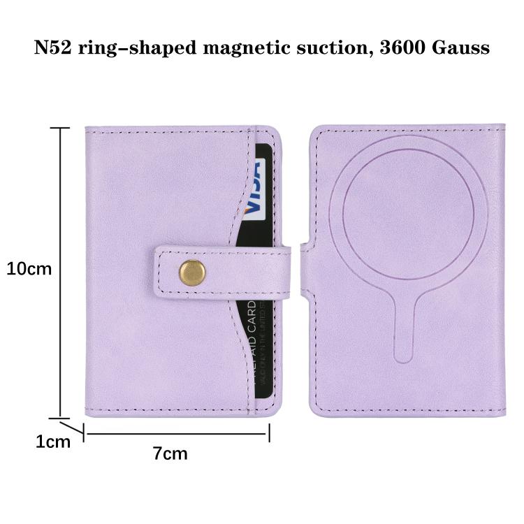 Bond Wallet Ring Magnetic Leather Card Holder