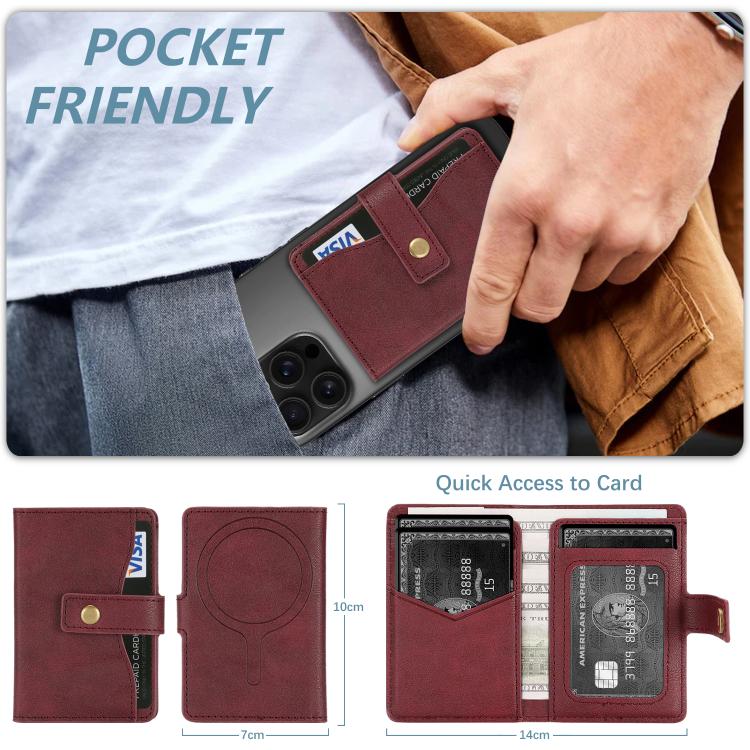 Bond Wallet Ring Magnetic Leather Card Holder