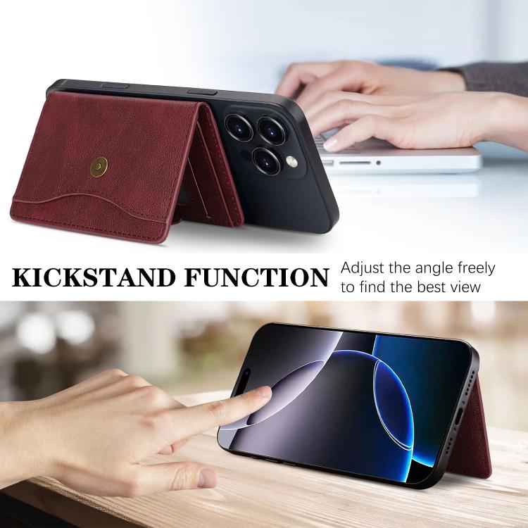 Bond Wallet Ring Magnetic Leather Card Holder