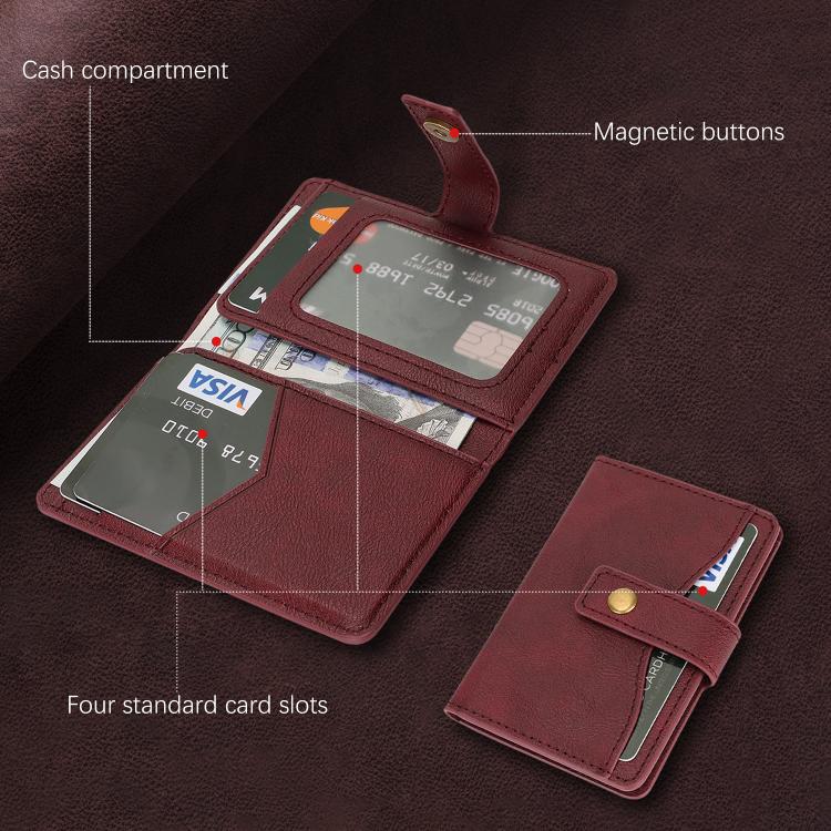 Bond Wallet Ring Magnetic Leather Card Holder