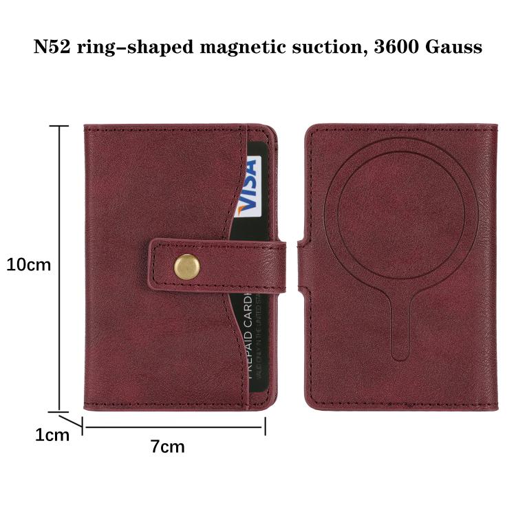 Bond Wallet Ring Magnetic Leather Card Holder